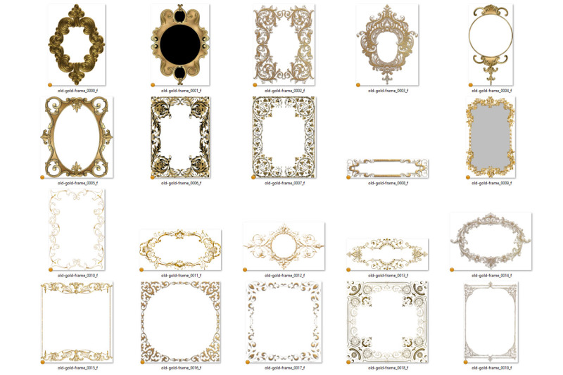old-gold-frames-clipart