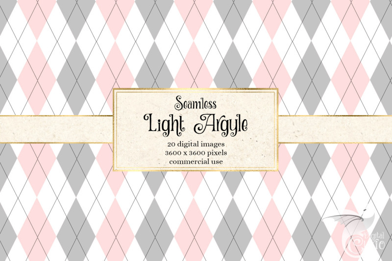 light-argyle-digital-paper