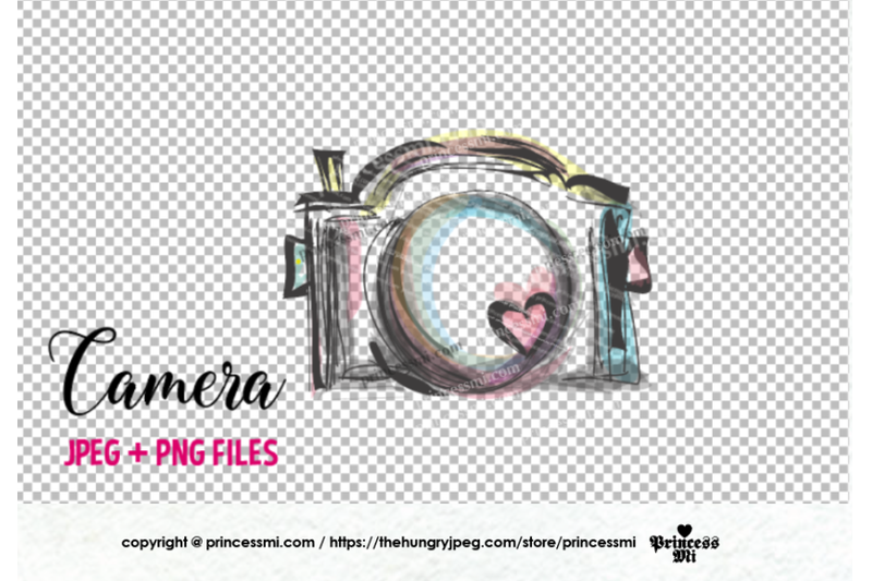 camera-clipart-whimsical-unique-with-hearts