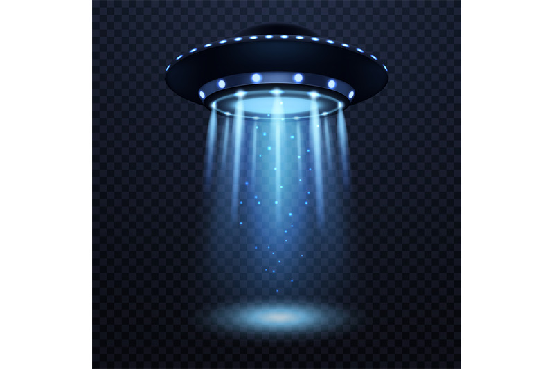 ufo-realistic-alien-spaceship-with-blue-light-beam-futuristic-sci-fi