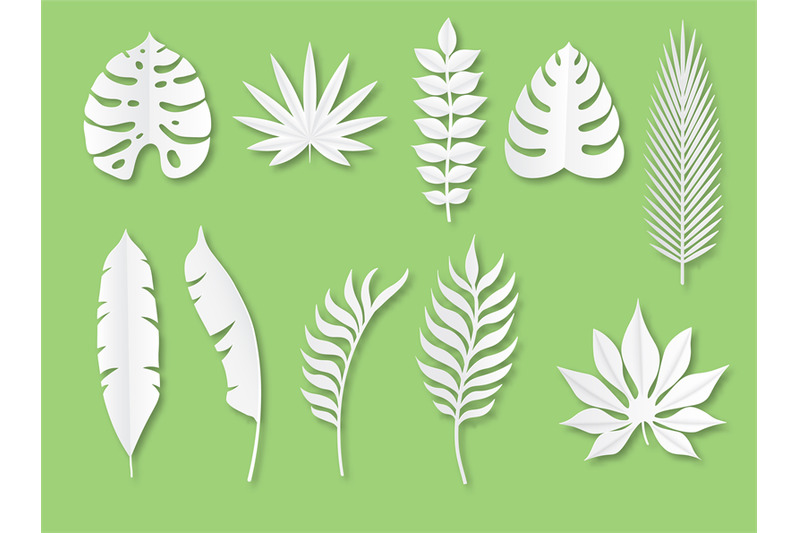 paper-tropical-leaves-exotic-plants-in-origami-trendy-style-tropical