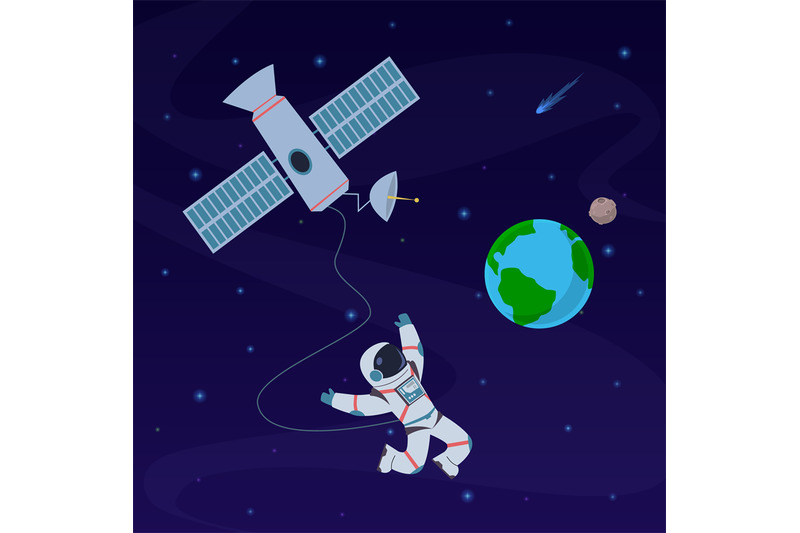 earth-with-astronaut-cosmonaut-floating-in-stratosphere-near-earth-pl