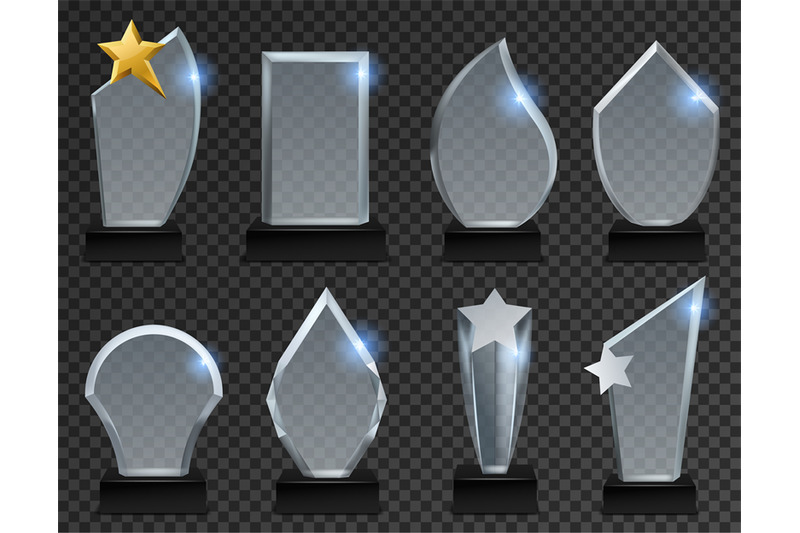 glass-trophy-acrylic-transparent-awards-in-various-form-crystal-plat