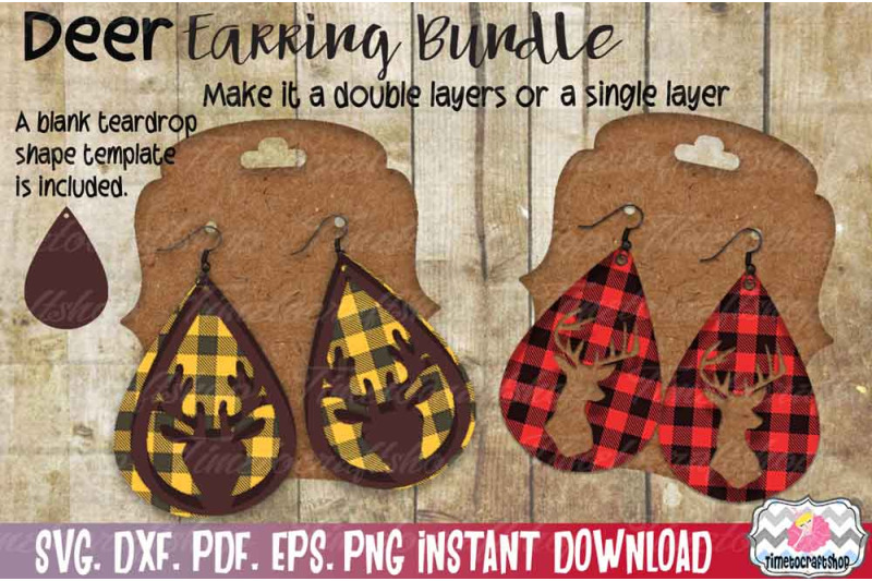 svg-dxf-pdf-png-and-eps-deer-earring-template-bundle-stacked-rein