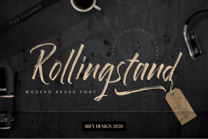 rollingstand-brush-stroke-font