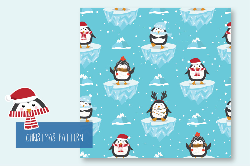 christmas-seamless-pattern-penguin