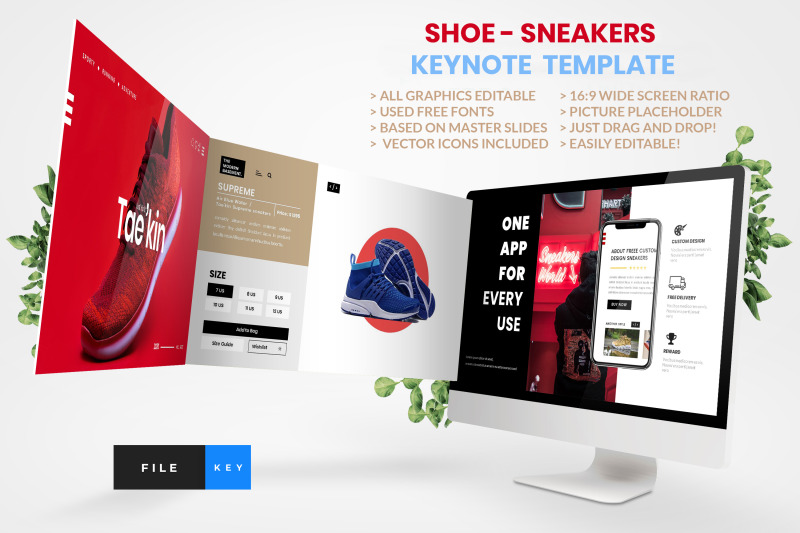 shoe-sneakers-keynote-template