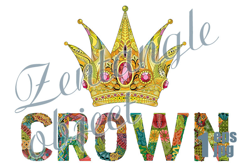 zentangle-stylized-crown-with-word