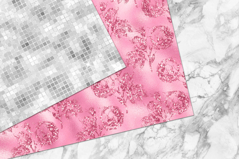 glitzy-pink-digital-paper