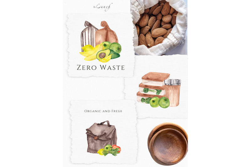 go-to-zero-waste-watercolor-aesthetic-collection