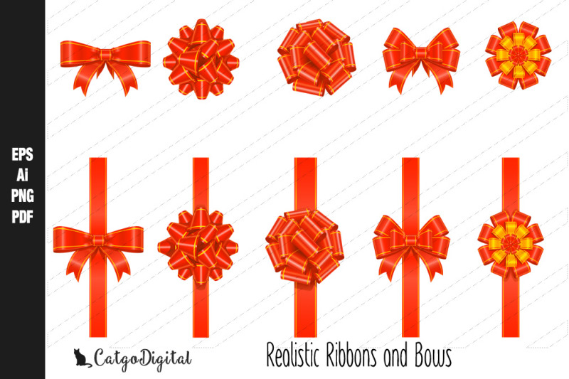 realistic-ribbons-and-bows