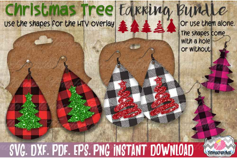svg-dxf-pdf-png-and-eps-22-christmas-tree-template-bundle