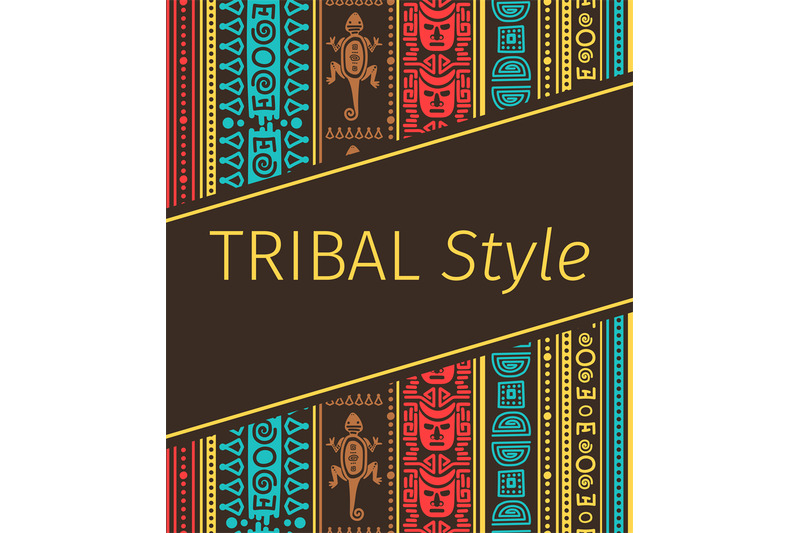 tribal-style-design-in-brown-colors