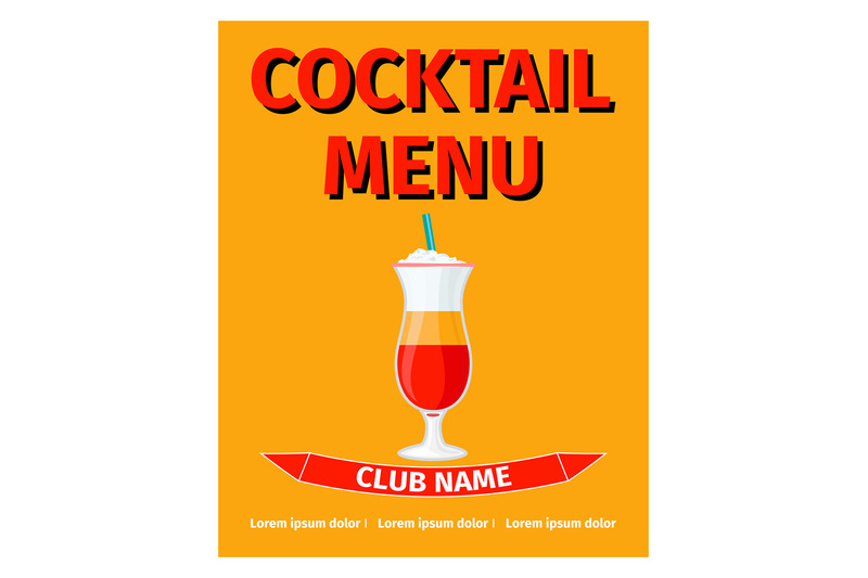 cocktail-menu-retro-style-design