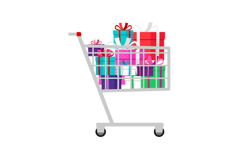 shopping-cart-with-presents