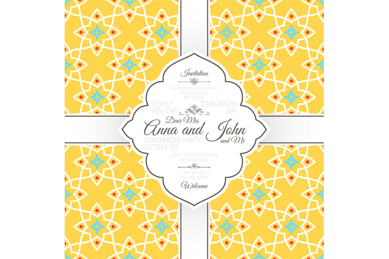 invitation-card-with-islamic-yellow-pattern