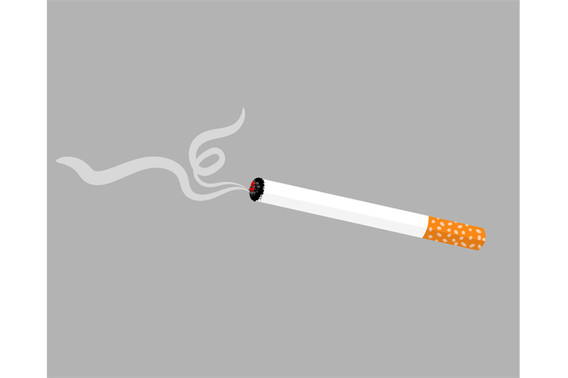 smoldering-cigarette-isolated-on-gray-background