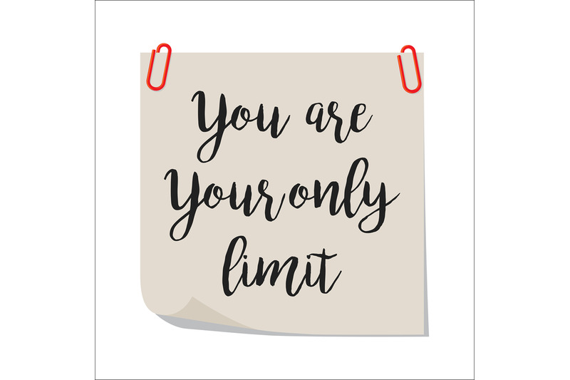 yyou-are-your-only-limit-note