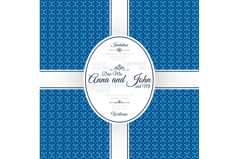 invitation-card-with-blue-geometric-pattern