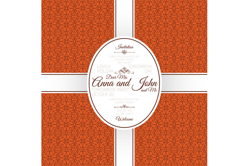 invitation-card-with-orange-arabic-pattern