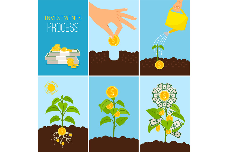 investments-process-and-financial-business-growth-concept-growing-mon
