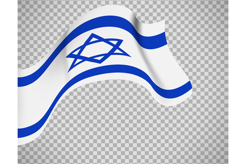israel-flag-on-transparent-background