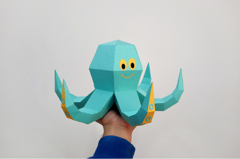 diy-octopus-sculpture-3d-papercraft