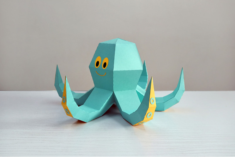 diy-octopus-sculpture-3d-papercraft