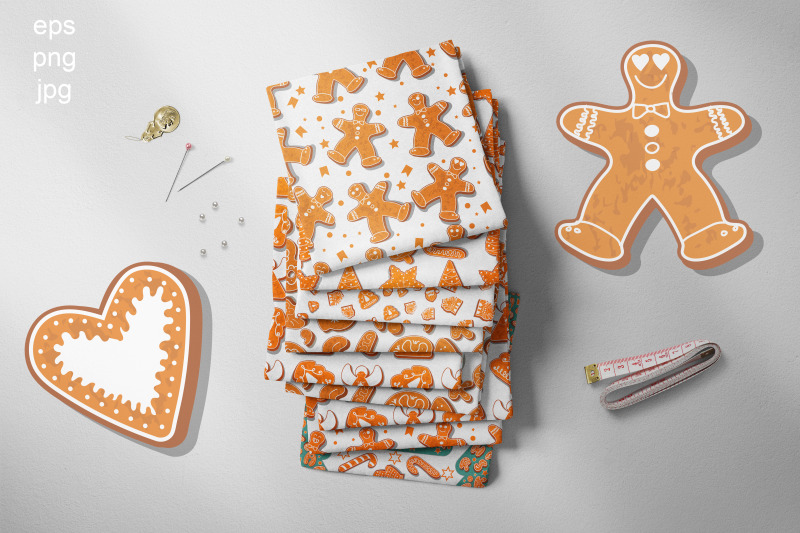 gingerbread-seamless-patterns