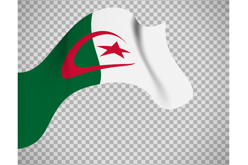 algeria-flag-on-transparent-background