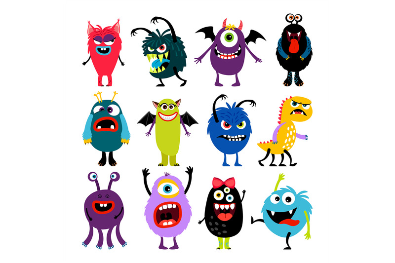 cute-cartoon-mosters-collection