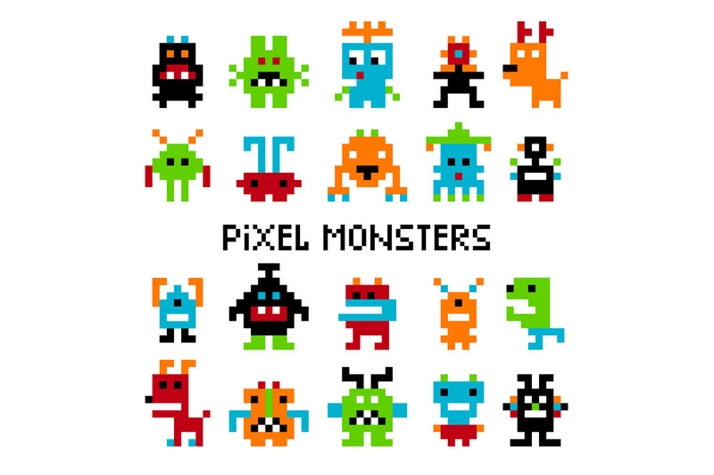 pixel-invaders-set