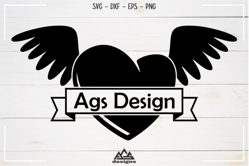 heart-wing-with-ribbon-svg-design