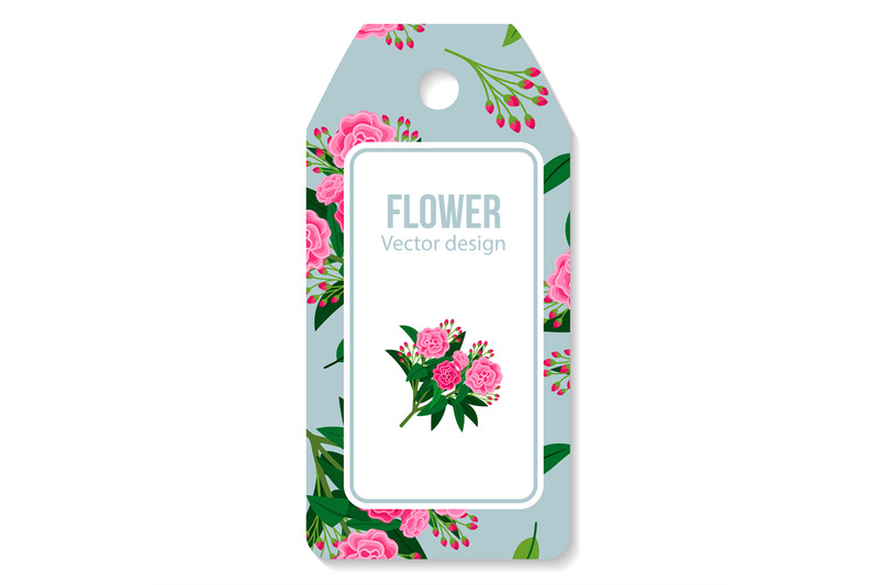 tag-with-peony-bouquet-pattern