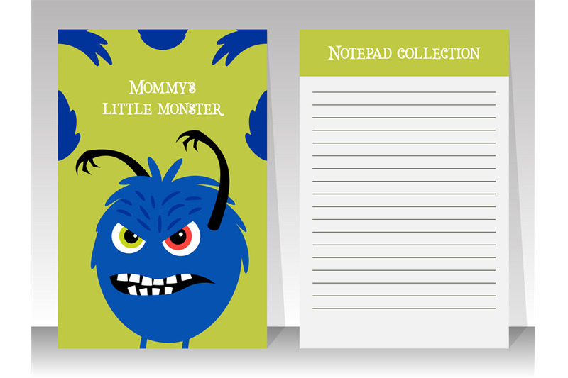 cute-notebook-template-with-angry-monster
