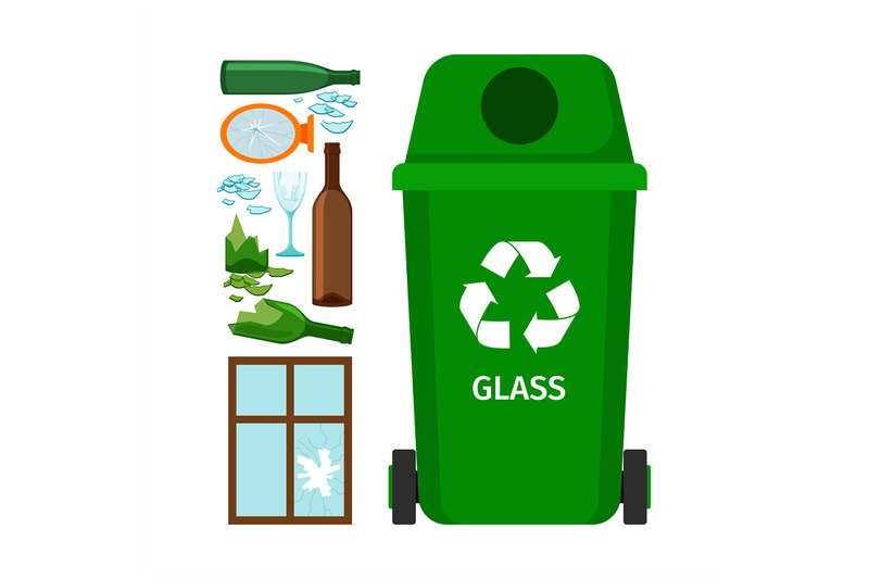 green-garbage-can-with-glass