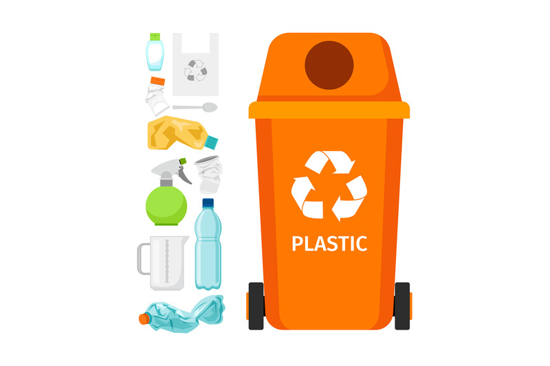 orange-garbage-can-with-plastic