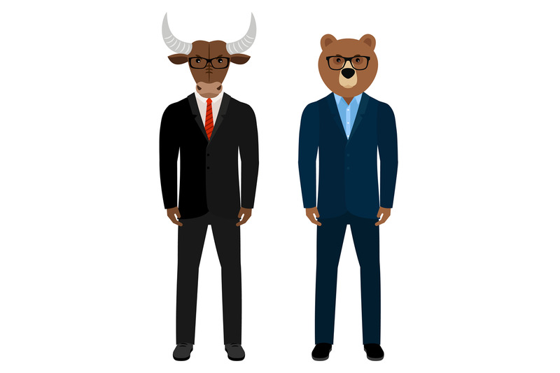 bear-and-bull-businessmen-traders