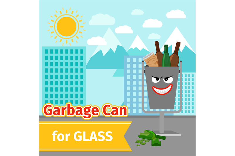 glass-trash-can-with-monster-face