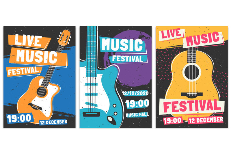 music-festival-posters-live-acoustic-guitar-music-concert-poster-roc