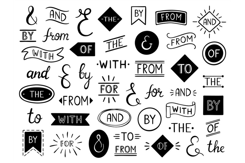 vintage-lettering-ampersand-and-catchwords-doodle-catchword-hand-dra