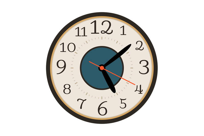 modern-wall-clock-isolated-on-white