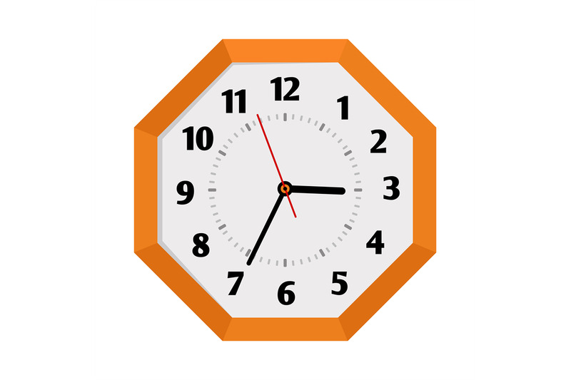 octagon-shape-isolated-wall-clock