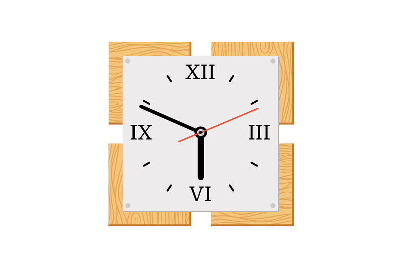 square-modern-wooden-wall-clock