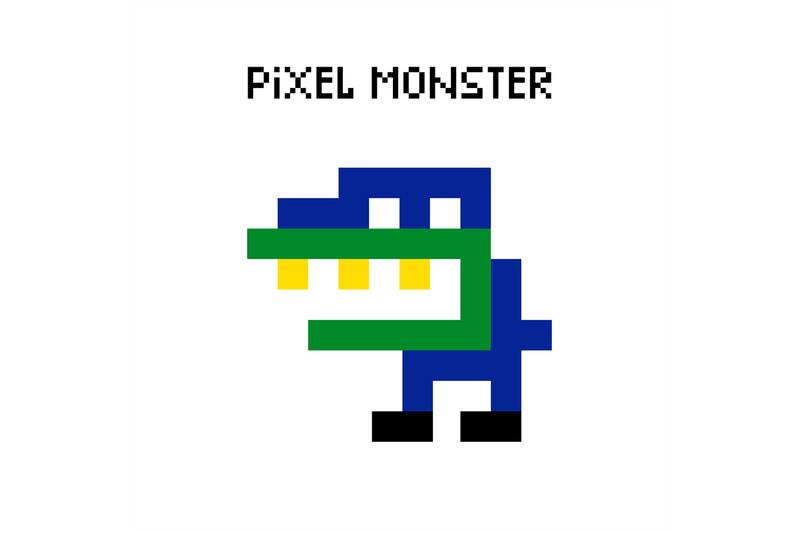 game-retro-pixel-dinosaur-monster