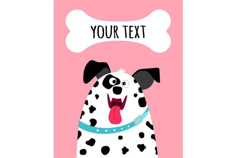 greeting-card-with-dalmatian-dog-face