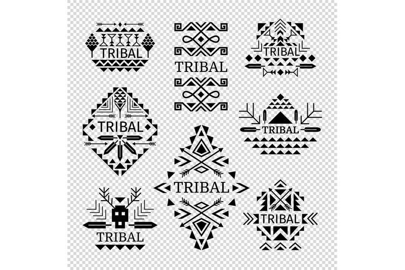 tribal-logos-set