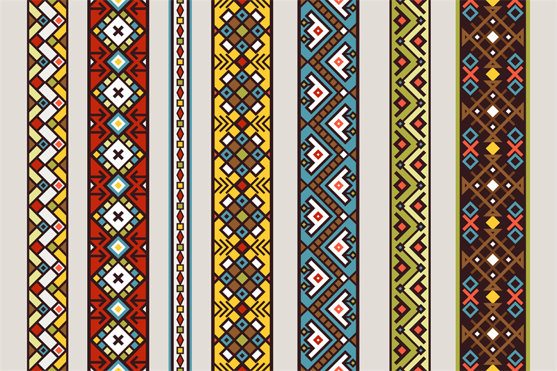 ethnic-ribbon-patterns-set
