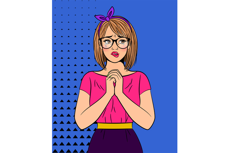 crying-pop-art-woman-with-glasses