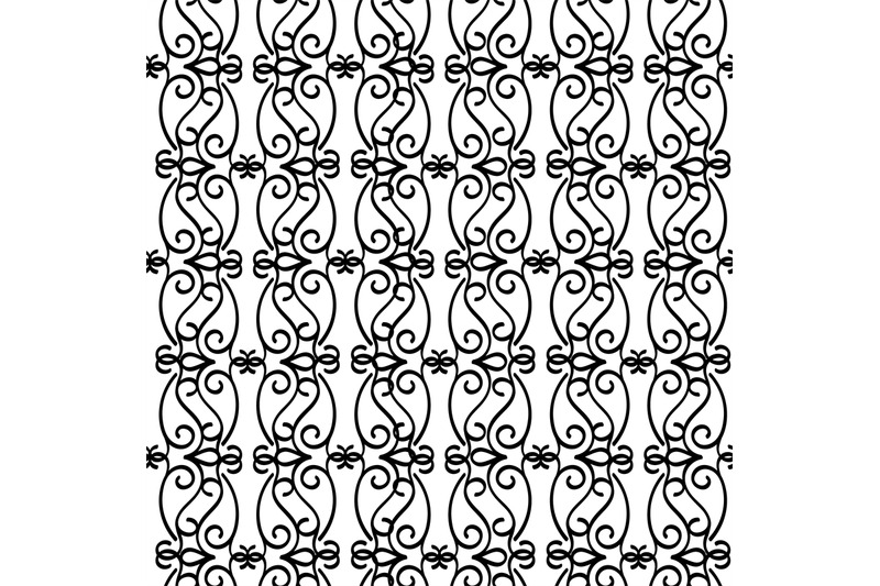 line-black-and-white-swirls-pattern